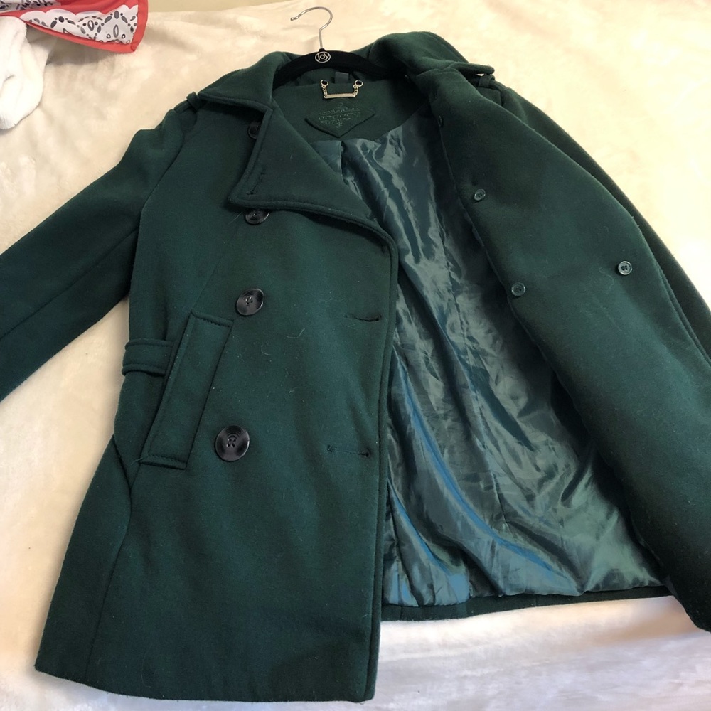 Emerald green coat